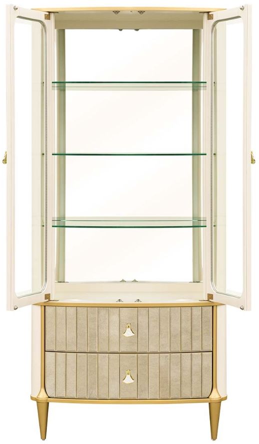 Michael Amini® Scotts Square Light Champagne Display Cabinet-3