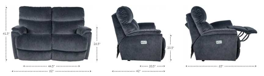 La-Z-Boy® Trouper Gray Leather Power Reclining Loveseat with