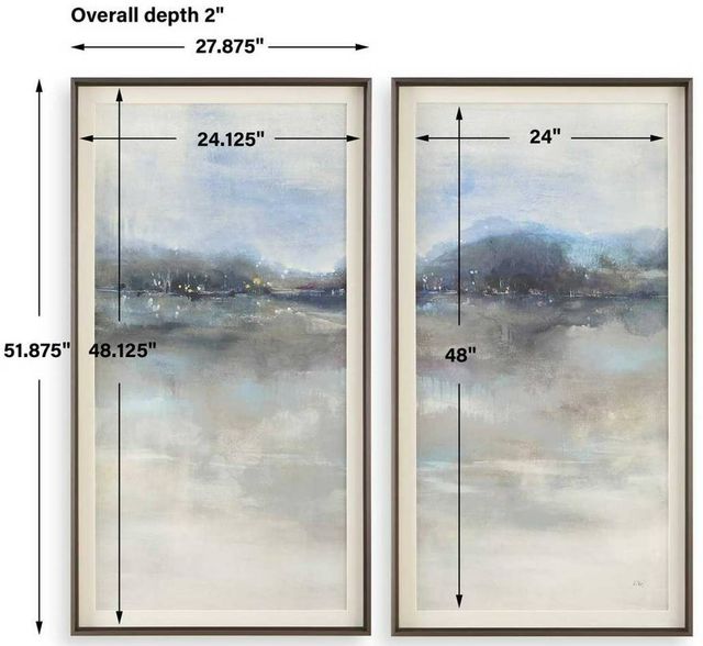 Uttermost® K. Nari 2-Piece Thinking Of You Framed Prints Set-2