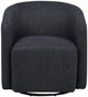 Coaster® Mossbrook Anthracite Upholstered Swivel Chair-1
