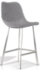 Korson Furniture ton Heather/Brushed Stainless Steel Counter Stool-1