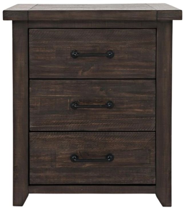 Jofran Inc. Madison County Barnwood Power 25" Nightstand-2