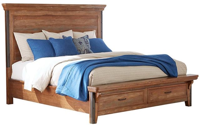 Intercon Taos Canyon Brown Queen Storage Bed-0
