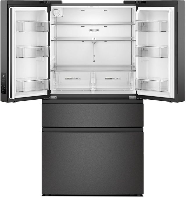 Whirlpool® 36" 29.8 Cu. Ft. FingerPrint Resistant Black Stainless Steel French Door Refrigerator with Flexible Temperature Drawer-1