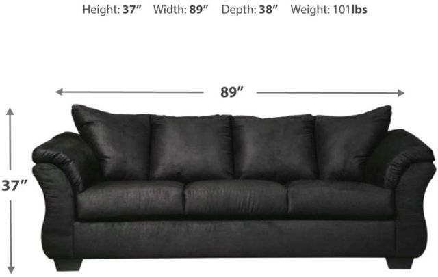 Signature Design by Ashley® Darcy Black Sofa-1