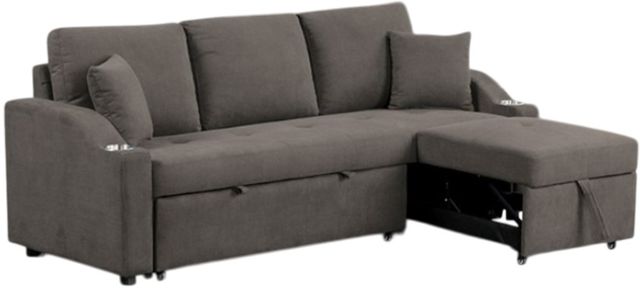 Furniture of America® Royden Gray Sleeper Sofa-1