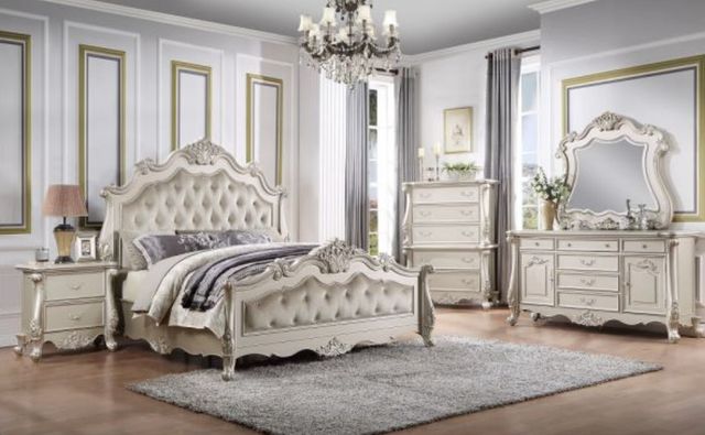 ACME Furniture Bently Champagne Queen Panel Bed-1