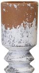 Harp & Finial® Baden Distressed Cream/Terracotta Large Vase-1