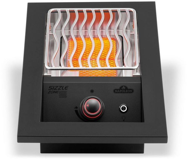 Napoleon Built-In 700 Series 10" Matte Black Single Infrared Burner, Natural Gas-2