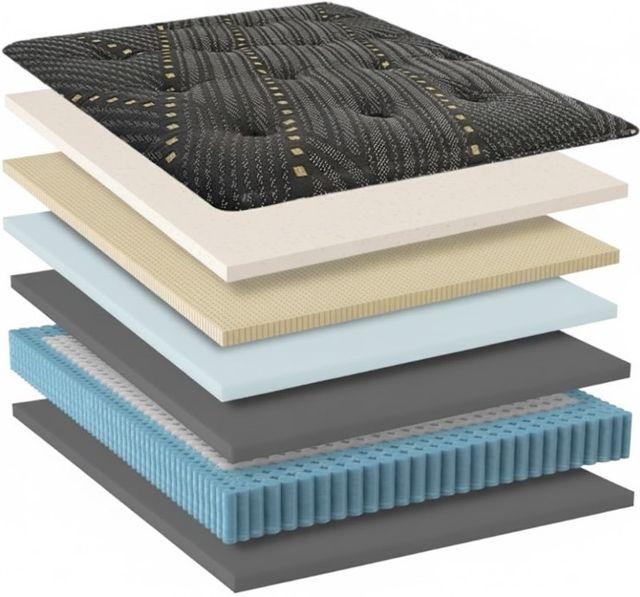 Spring Air® Back Supporter Venetian 14.5" Wrapped Coil Medium Euro Top Twin XL Mattress-1