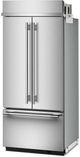 KitchenAid® 36" 20.8 Cu. Ft. PrintShield Stainless Steel Built In French Door Refrigerator with Platinum Interior-2