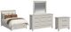 Elements International Canterbury 4-Piece Ivory Queen Storage Bedroom Set-0