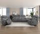 Homelegance® Laconia Dark Gray Manual Recliner-1