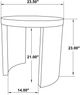 Coaster® Sweeney 2-Piece Dark Walnut Occasional Table Set-3