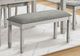 Monarch Specialties Inc. Grey Upholstered Accent Bench-1