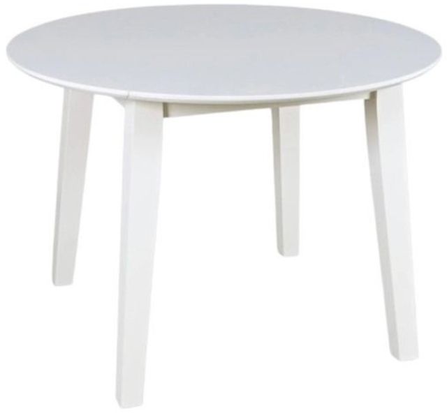 Jofran Inc. Simplicity Paperwhite Round Drop Leaf Dining Table-0
