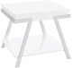 Coaster® Marcia Glossy Rectangular End Table with Chrome Base-0