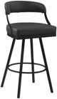 Homelegance® Crowley Black Pub Swivel Chair-0