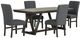 New Classic® Home Furnishings High Line 5-Piece Brown/Gray Counter Dining Set-0