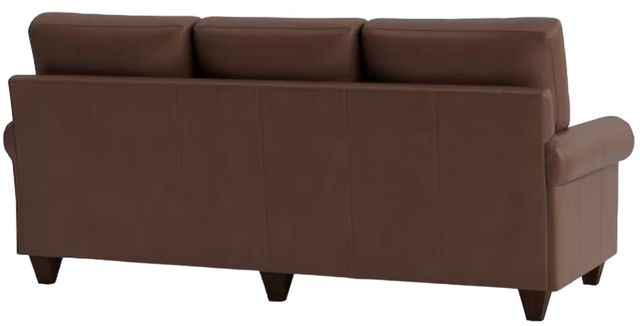 Bassett® Furniture Customizable Benchmade Premier Leather Panel Arm Sofa-3