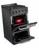 Unique® Appliances Classic 20" Black Freestanding Liquid Propane Gas Range-4