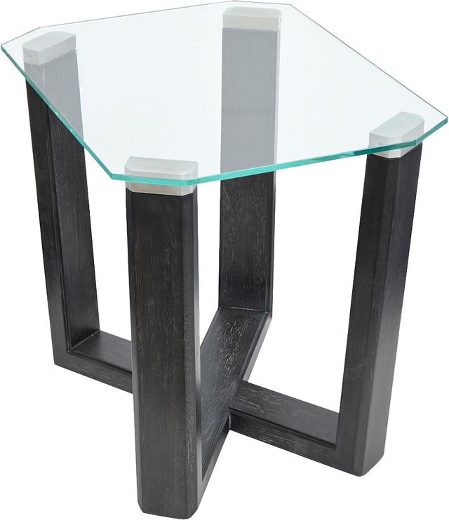 Magnussen Home® Wexler Black Truffle Rectangular End Table-3