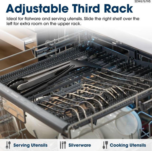 Sharp® 24" Stainless Steel Built In Dishwasher-11