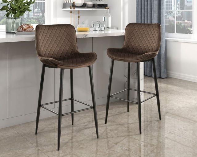 Homelegance® Nya Brown Pub Height Chair-1