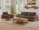 International Furniture Direct Sedona Brown Loveseat-1