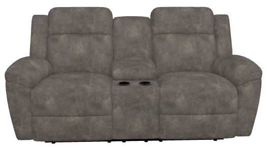 La-Z-Boy® Joel Smoke Manual Reclining Loveseat with Console-1