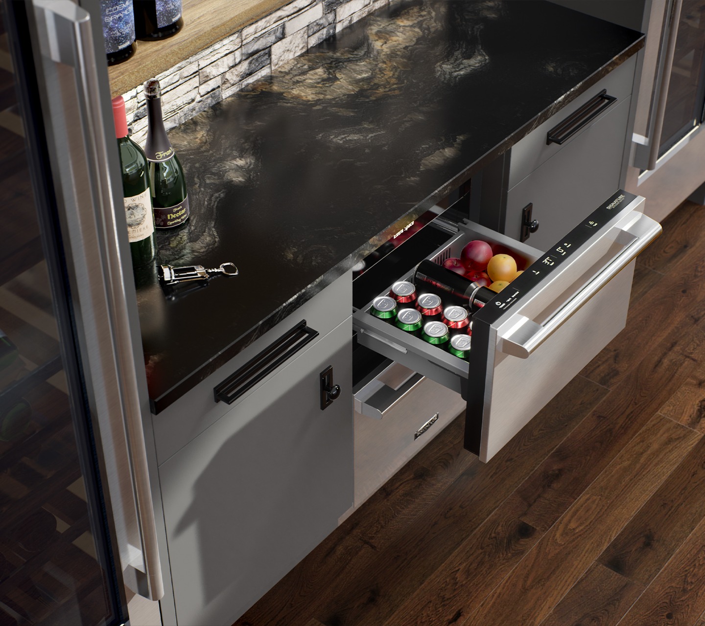 Signature Kitchen Suite 24 Panel Ready Undercounter Convertible Refrigerator Freezer Drawers M M Appliance Washington D.C. and Alexandria VA