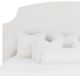 Fairfield® Arched Scalloped Mica 66" King Upholstered Panel Bed-1