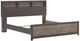Signature Design by Ashley® Broachmyn Black/Gray Lighted King Bookcase Panel Bed-0