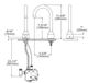 Elkay Chrome Commercial Electronic Sensor Scrub/Handwash Battery Powered Deck Mount Faucet-2