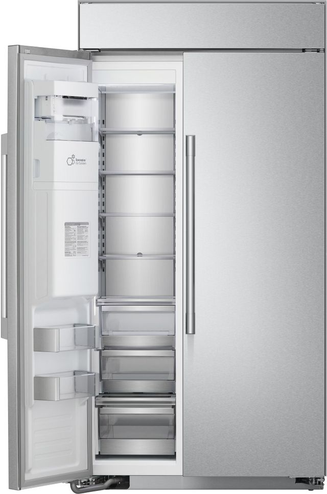 SKS 42" 25.6 Cu. Ft. Stainless Steel Built-In Side-By-Side Refrigerator-1