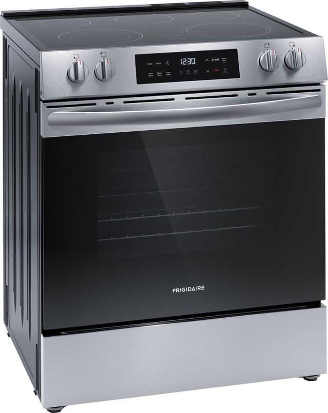 Frigidaire® 30" Stainless Steel Freestanding Front Control Electric Range with Air Fry-2