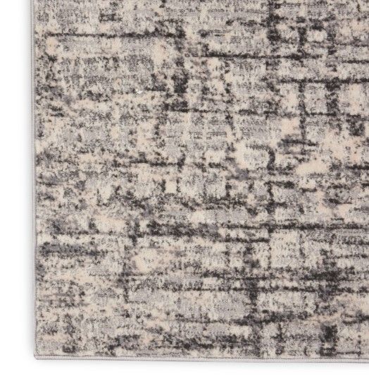 Nourison Home™ CK950 Rush Gray White 5'x7' Area Rug-3