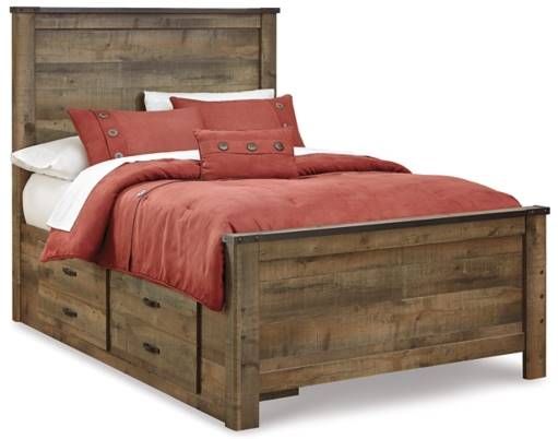 Signature Design by Ashley® Trinell 5-Piece Brown Full Panel Bed Set-1