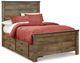 Signature Design by Ashley® Trinell 5-Piece Brown Full Panel Bed Set-1