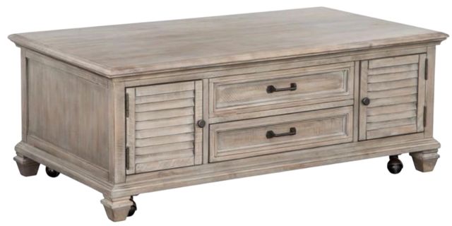 Magnussen Home® Lancaster Dovetail Gray Lift Top Storage Cocktail Table-0