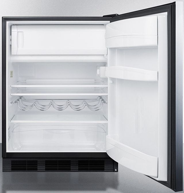 Summit® 24" 5.1 Cu. Ft. Stainless Steel Compact Refrigerator-2