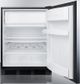 Summit® 24" 5.1 Cu. Ft. Stainless Steel Compact Refrigerator-2
