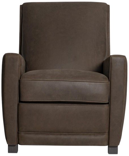 Bernhardt Bastille Bernhardt Living Brown Leather Manual Recliner-2