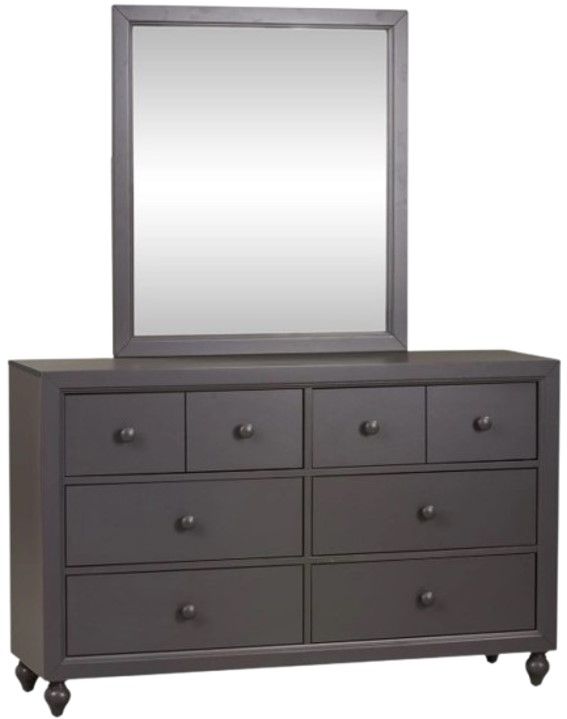 Liberty Furniture Cottage View Dark Gray Youth Dresser and Mirror-0