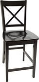 Jofran Inc. Simplicity Espresso X-Back Counter Stool-0