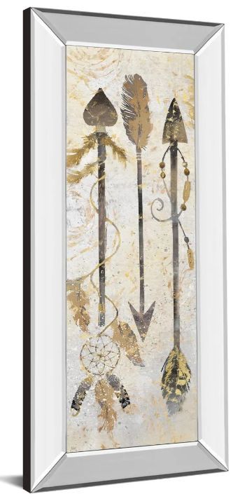 Classy Art Tribal Arrows by Nan Mirror Framed Wall Art-1