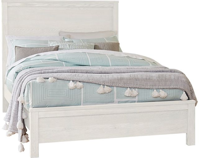 Vaughan-Bassett Fundamentals White Full Panel Bed-0