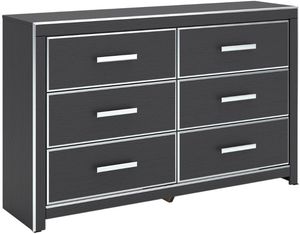 black dresser clearance Unavailable: Six Drawer Dresser, Black/White NIS227631810 at FurnitureLand Clearance
