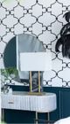 A & B Home Black/Gold 16" Table Lamp-4