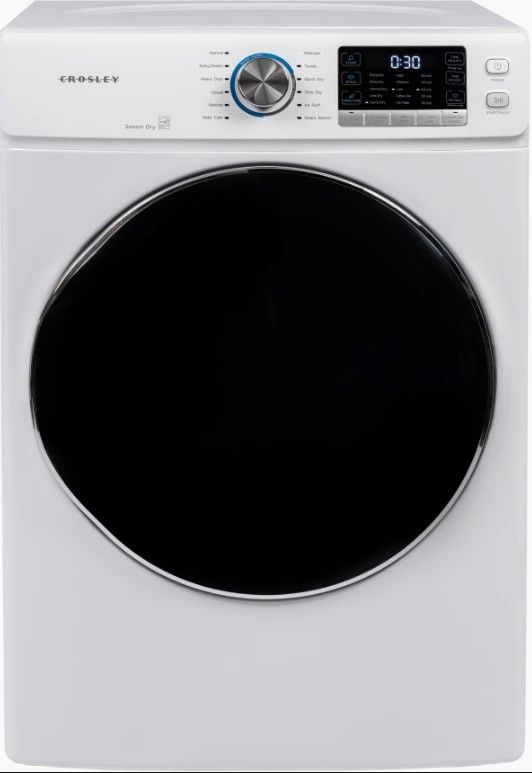 Crosley® 8.0 Cu. Ft. White Front Load Electric Dryer -0
